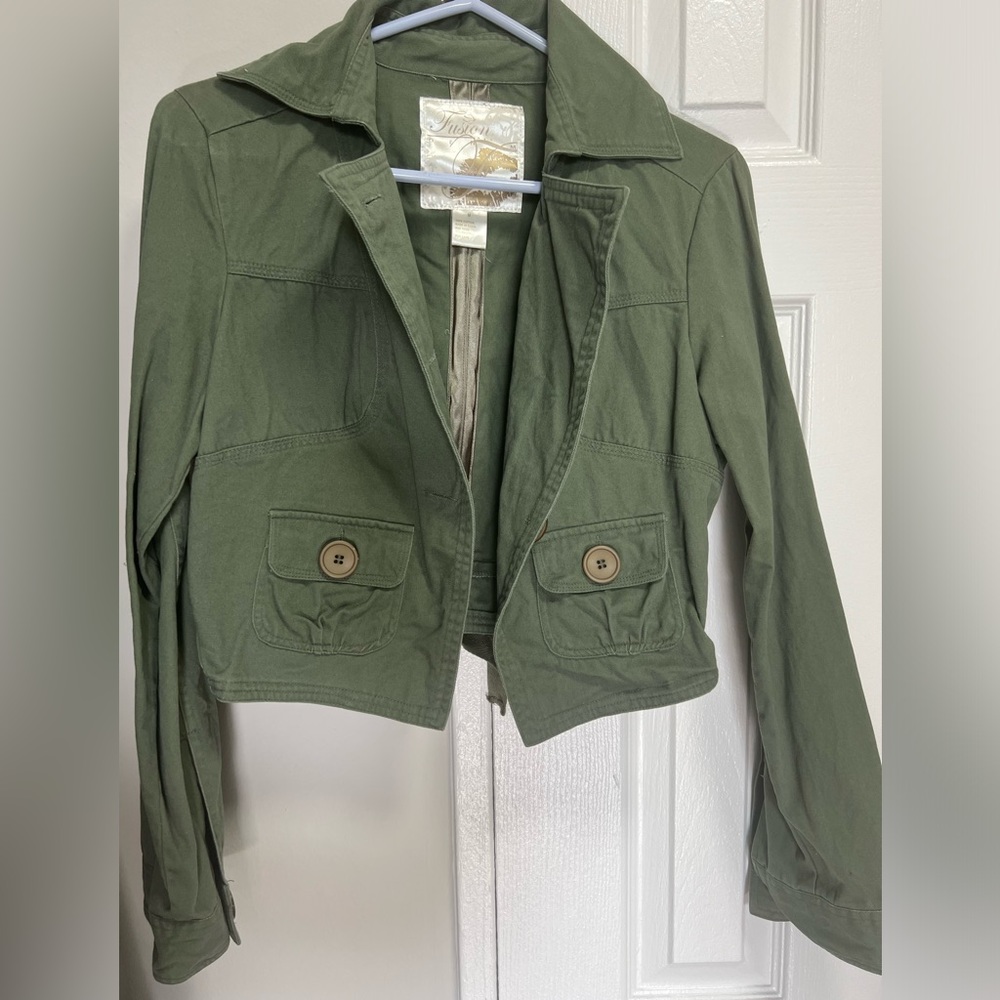 Cropped Military Jacket